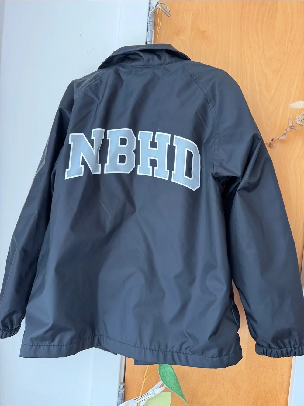 Neighborhood Kids Black NBHD Logo Coach Jacket